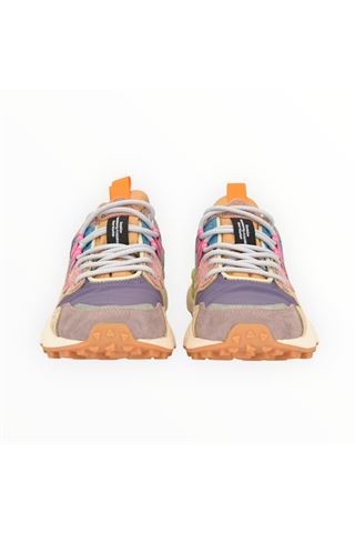 Sneaker  donna in nylon e camoscio multicolore. FLOWER MOUNTAIN | YAMANO 3 WOMAN-ROSE VIOLET